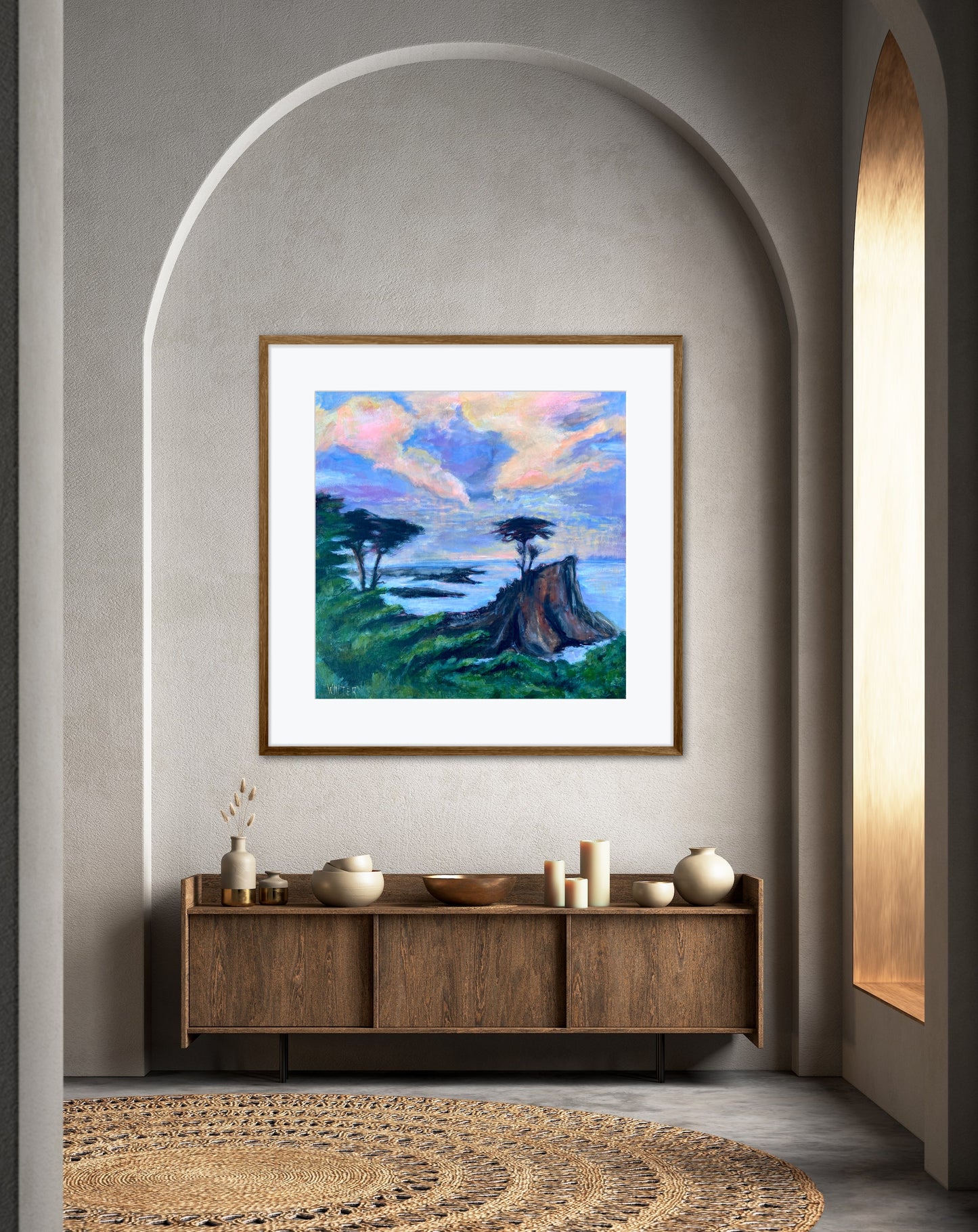 23” x 23” The Lone Cypress