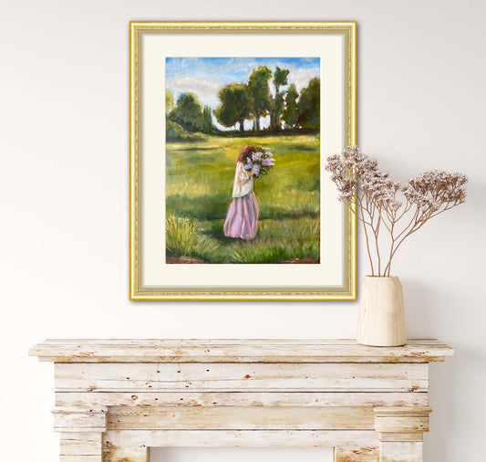 16”x20” “Picking Lilacs”