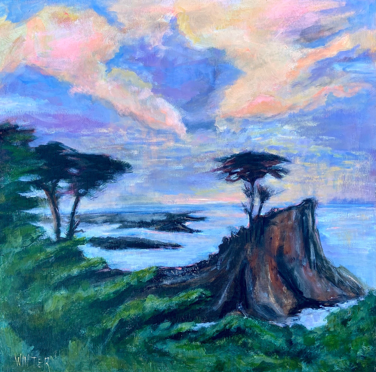 23” x 23” The Lone Cypress