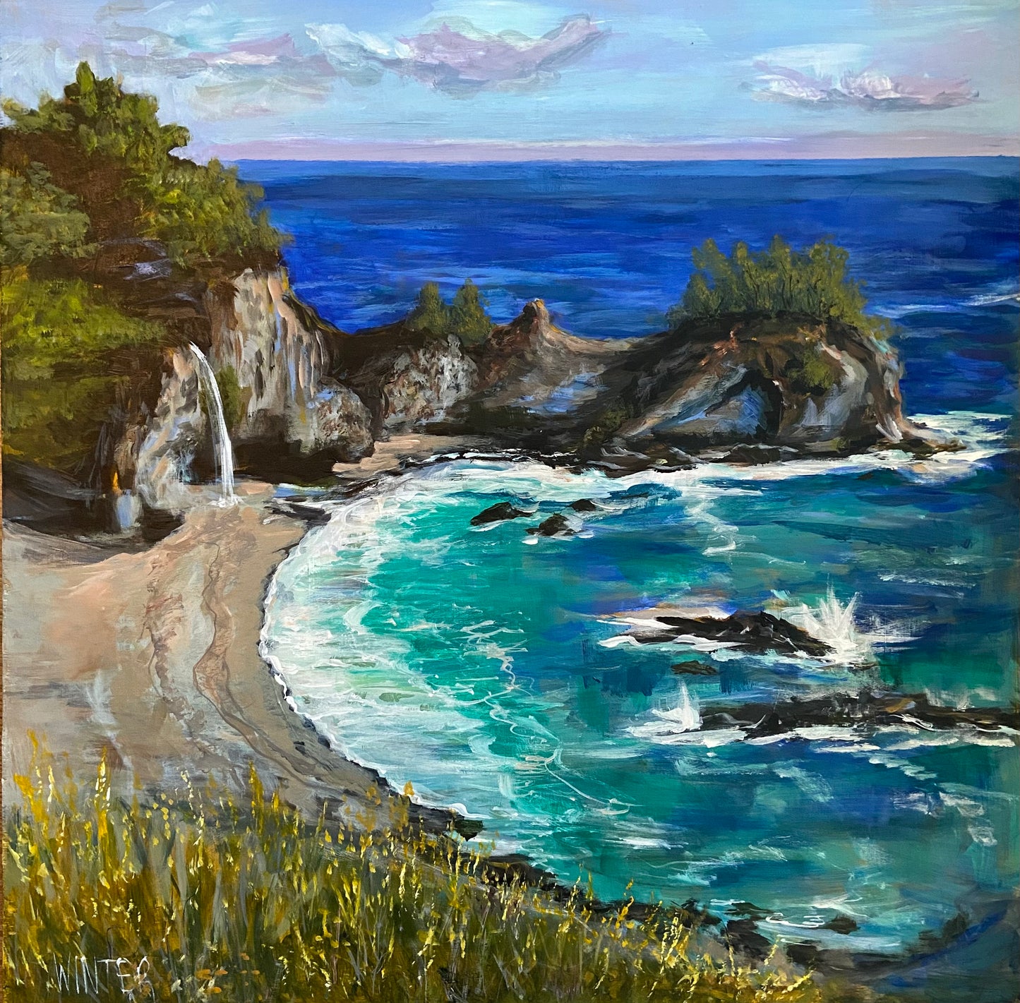 24” x 24” Ocean Blue