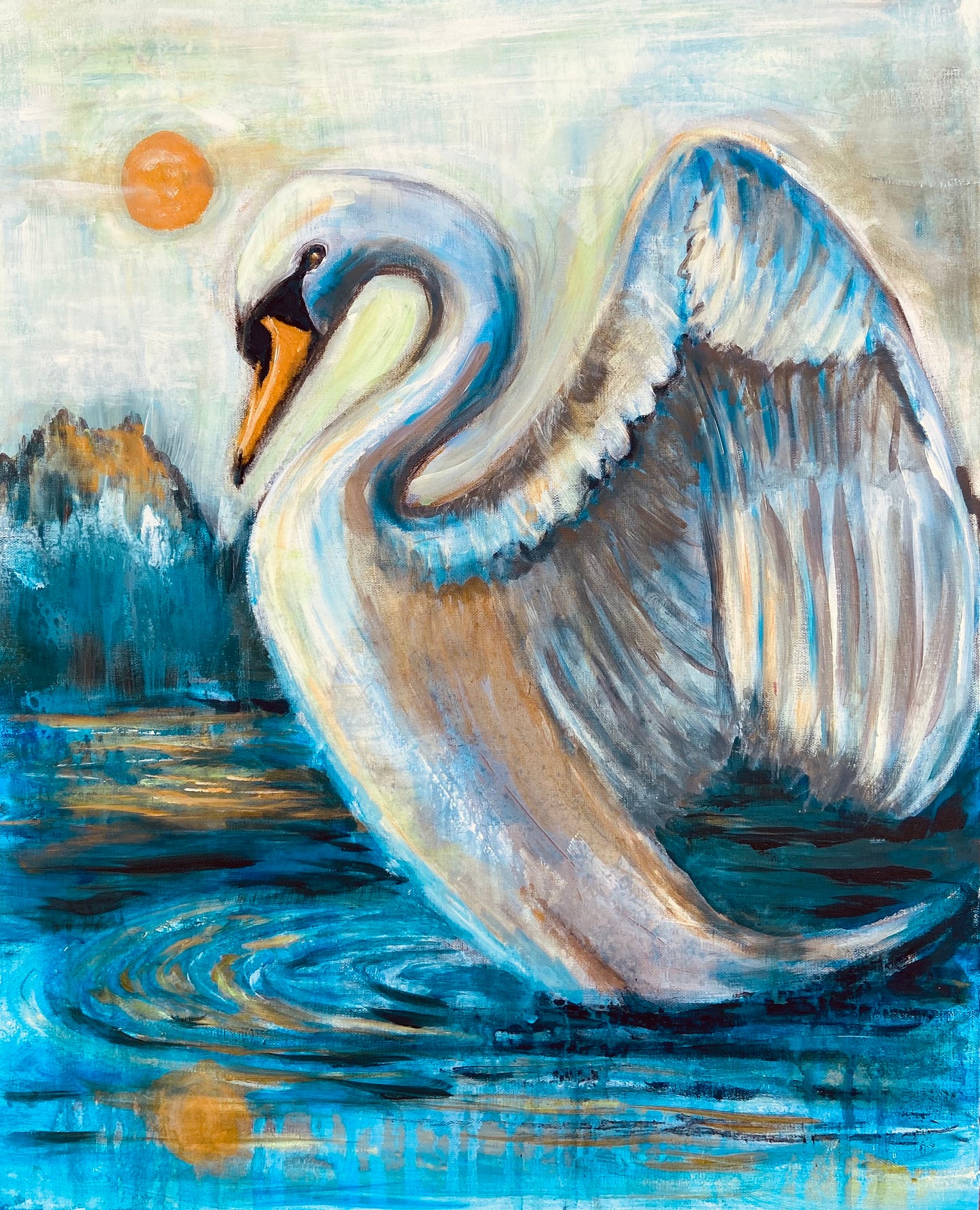 16”x20” Swan Dance