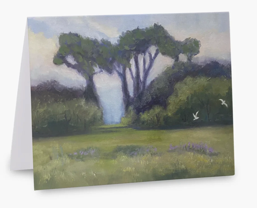 Original Art Printed Note Card "In the Stillness"