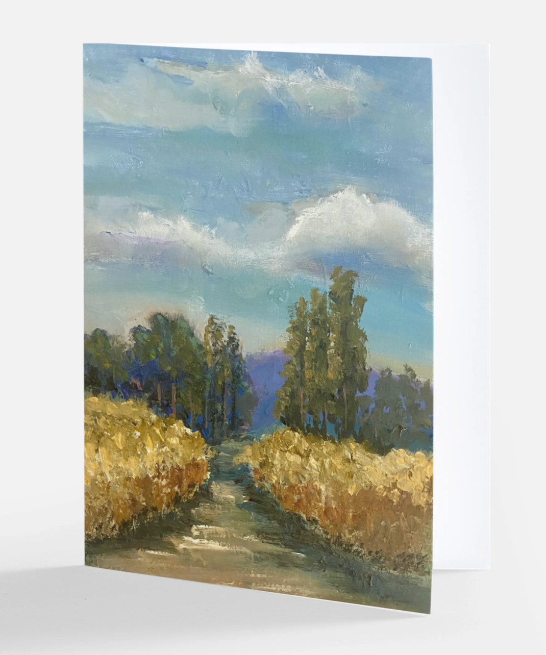 Original Art Printed Note Cards "Beyond the Road"